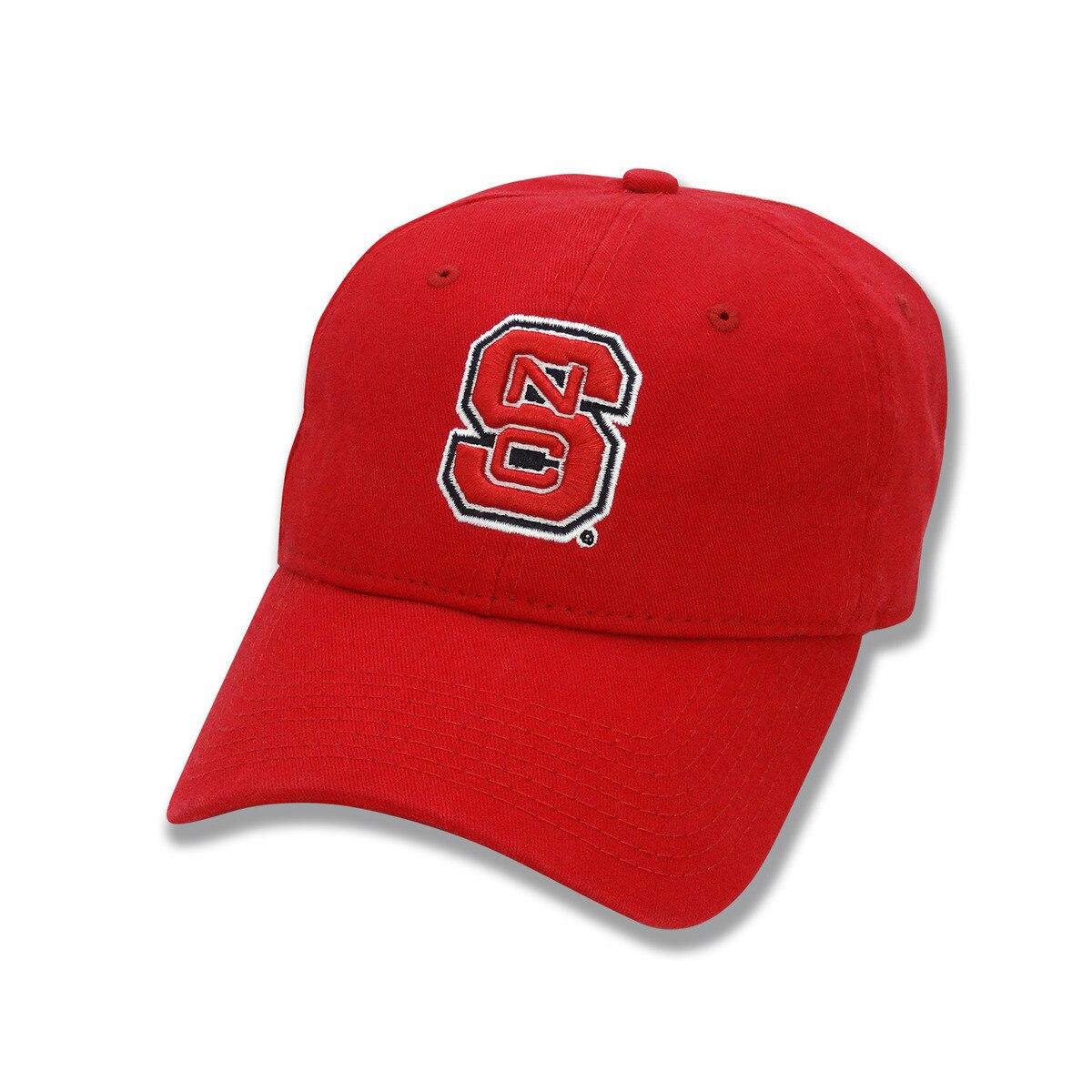 Red Adjustable Twill Hat - Block S